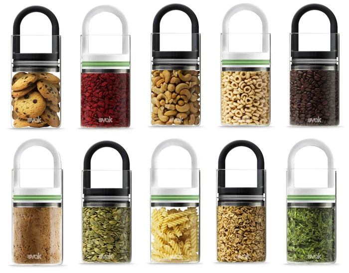 The EVAK food storage system can be used for a wide range of foodstuffs