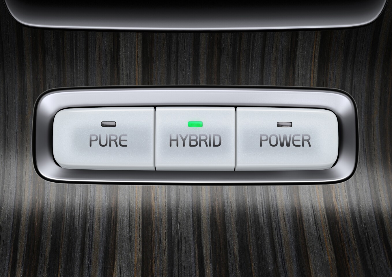The Volvo XC60 Plug-in Hybrid Concept's driving mode buttons