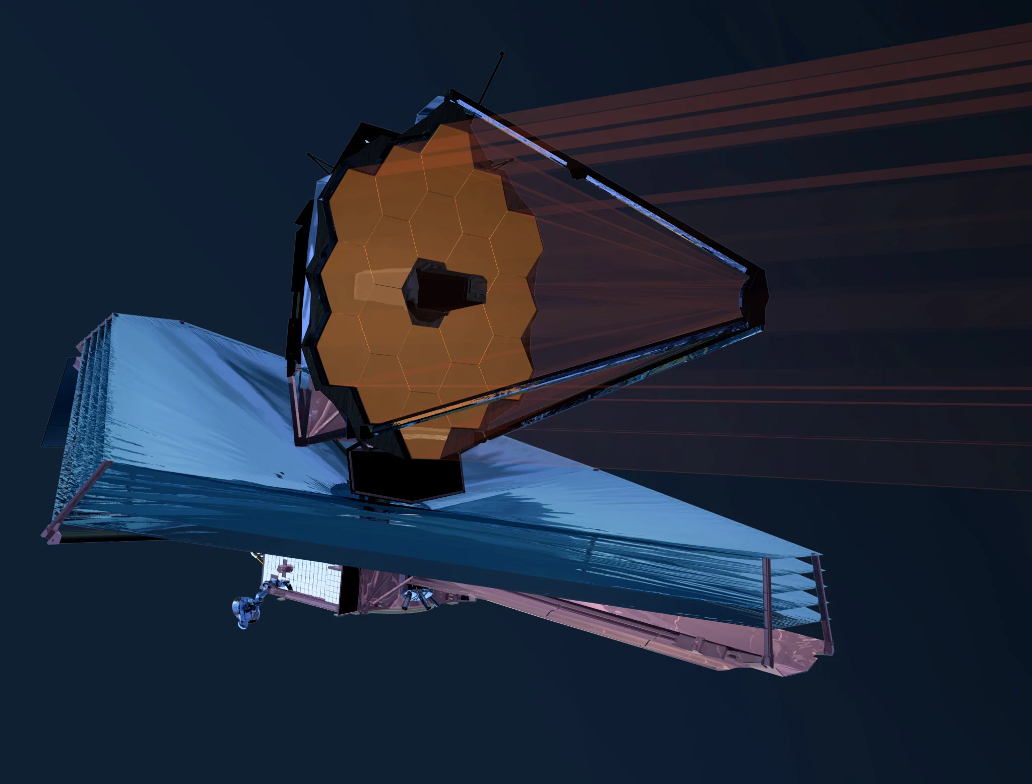 Artist's concept of the James Webb Space Telescope
