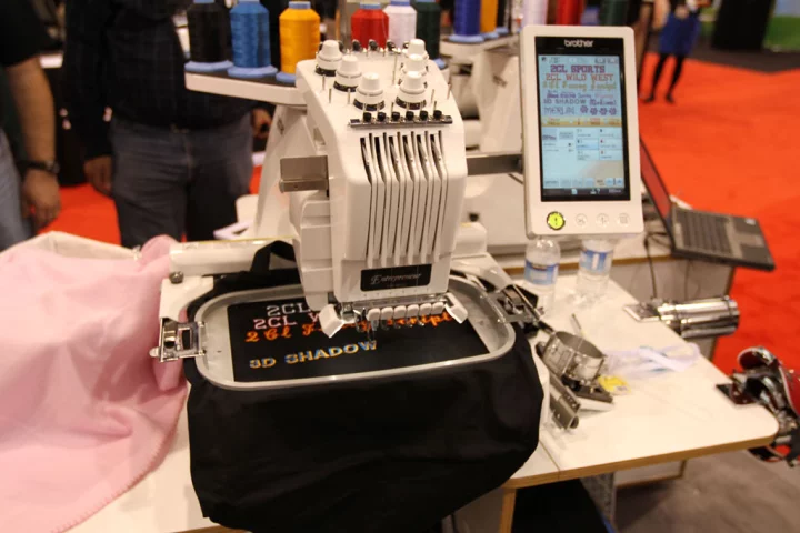 Brother showed-off its Entrepreneur embroidery machine at CES 2010