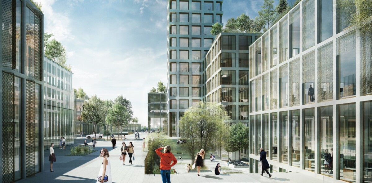 The Tower & Village skyscraper will include a number of buildings at its base