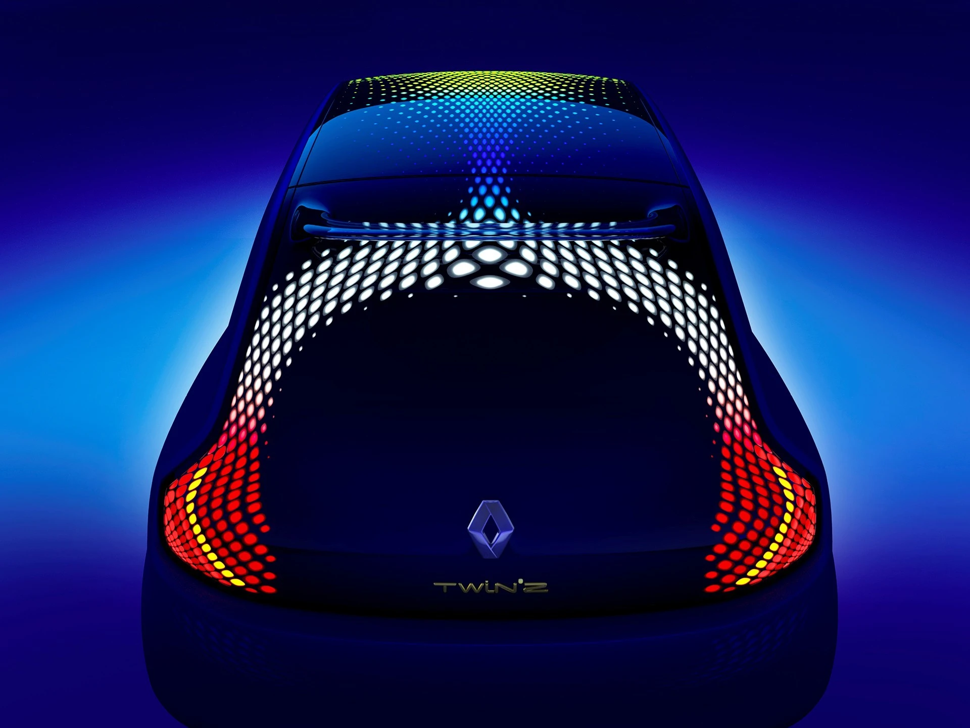 Progressive LED brake lights incorporated into the rear hatch provide situational feedback