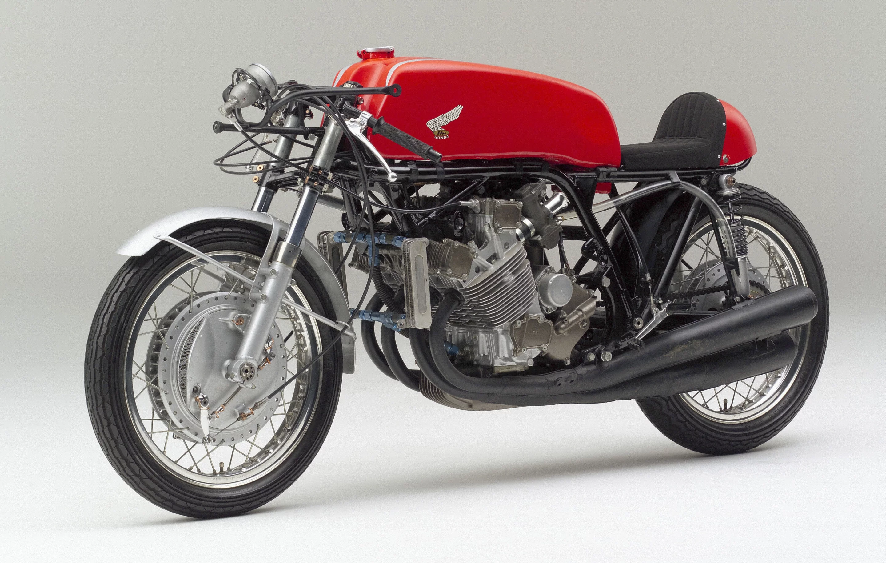 Honda's 1967 RC181 DOHC 500cc Four-cylinder racing bike as ridden by Mike Hailwood, set the TT lap record in 1967