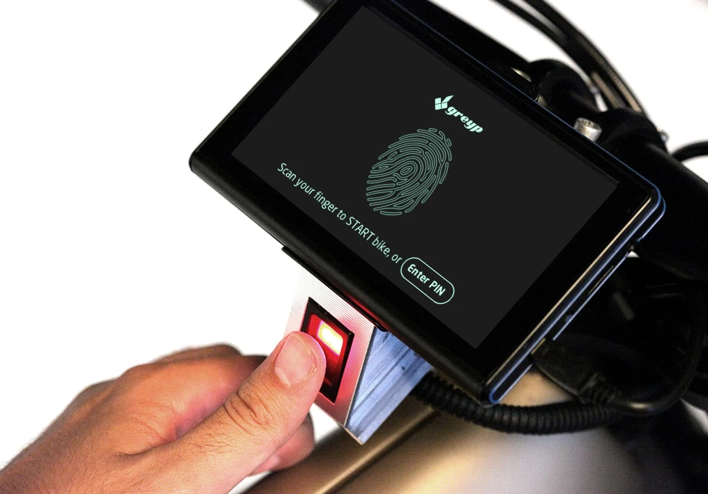 One of the G-12's more interesting features is its 5-inch tablet-like touchscreen user interface, with a fingerprint scanner