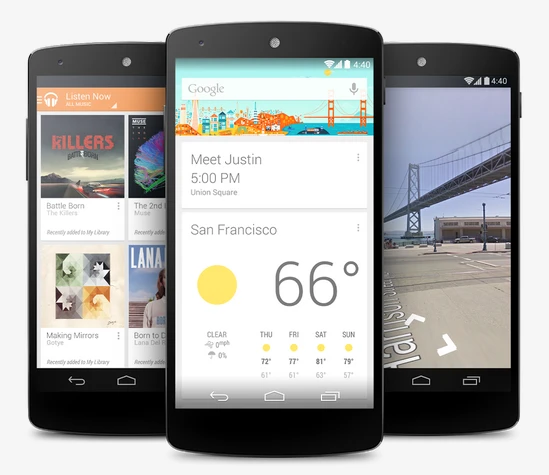 Google Now is front and center in KitKat