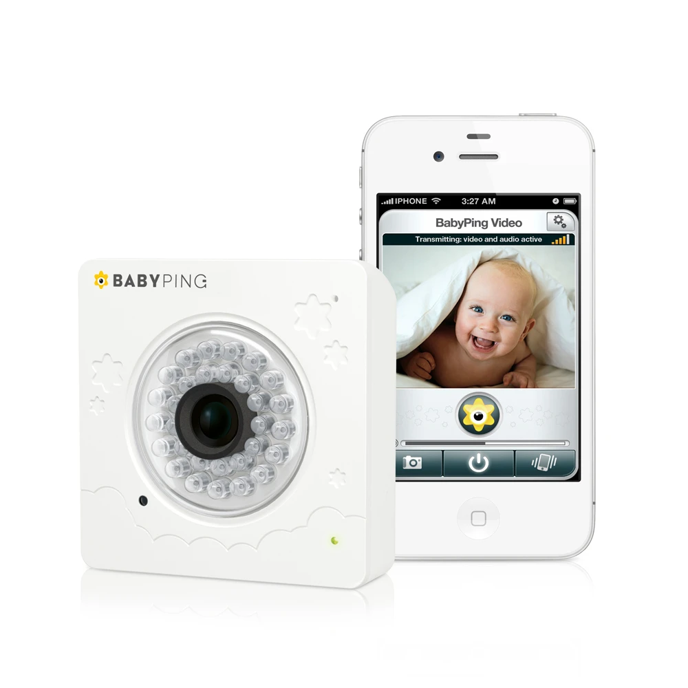 The system features double-layer security that alerts parents if their baby cries or if the Wi-Fi connection drops out