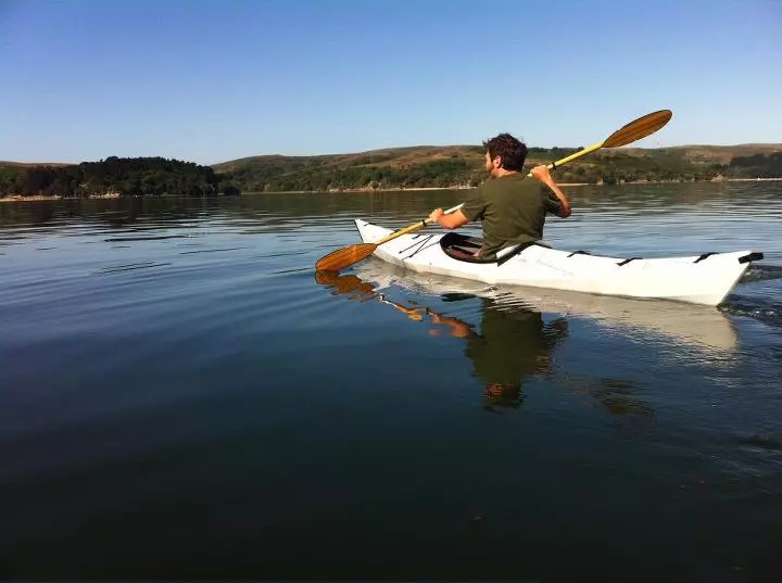 The Oru in use on a lake