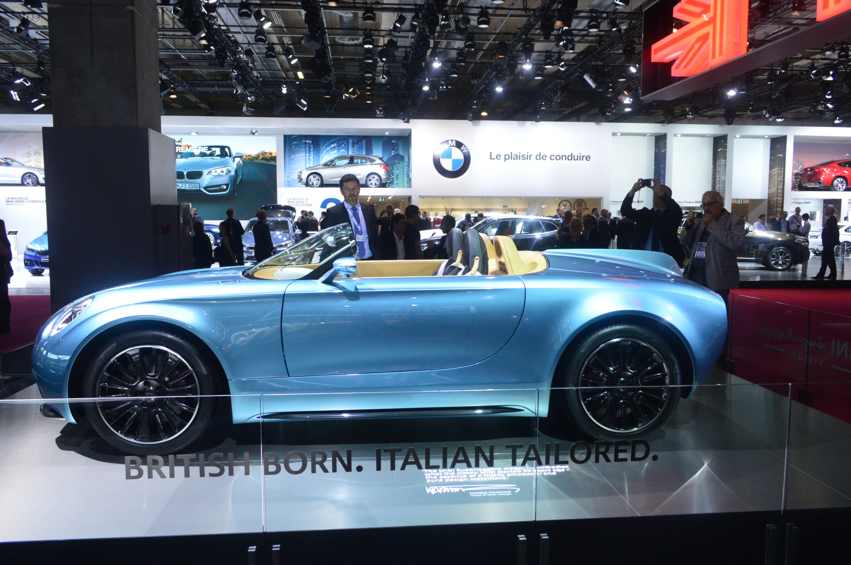 The Superleggera Vision proves a highlight of Mini's booth (Photo: C.C. Weiss/Gizmag)