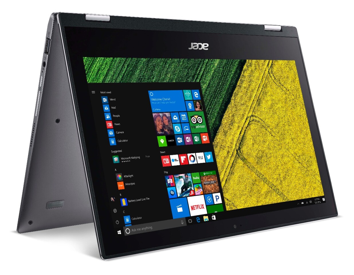 The Acer Spin 1 can fold right back on itself into a tent shape, among other configurations