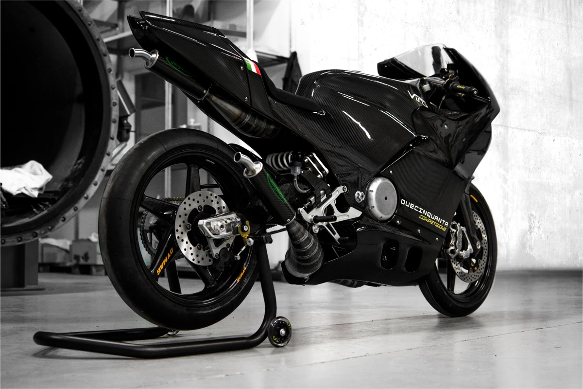 Vins Duecinquanta Competizione: takes things to another level with a curb weight of just 85 kg