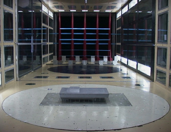 A model of the facility was placed in a wind tunnel to aid its design (Photo: bof artchitekten)