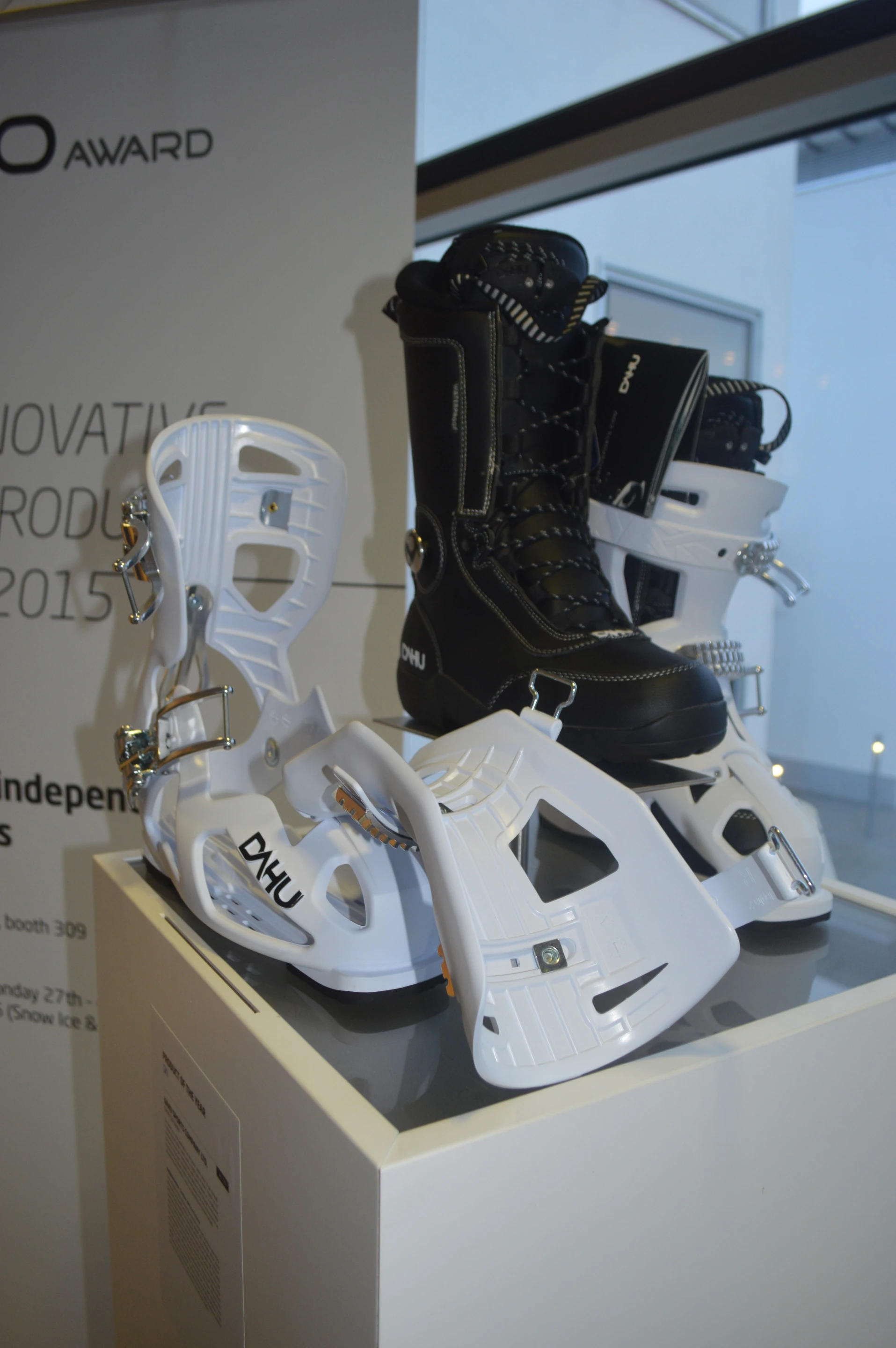 Skiers can wear the soft boot in the car and around the base, and put on the hard outer boot when it's time to ski