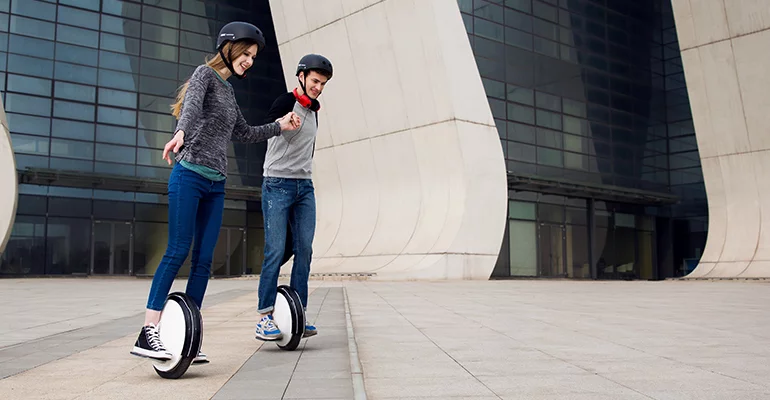The single-wheeled Segway will take a bit more getting used to than the two-wheeled Segway