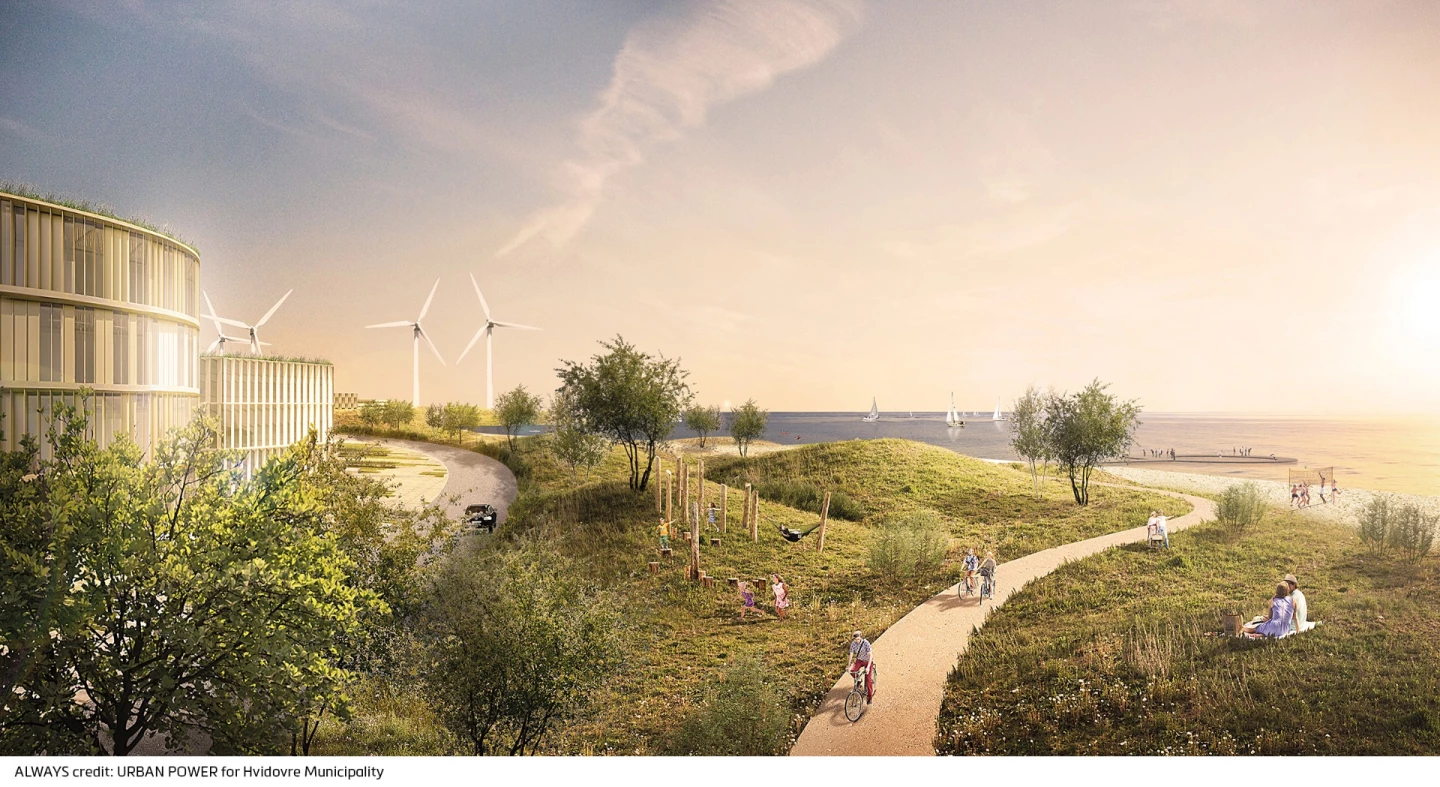 Holmene will include nature trails and cycle paths