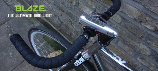 The prototype BLAZE is a 110-mm (4.3-in) machined aluminum tube that houses both an LED light and a laser module