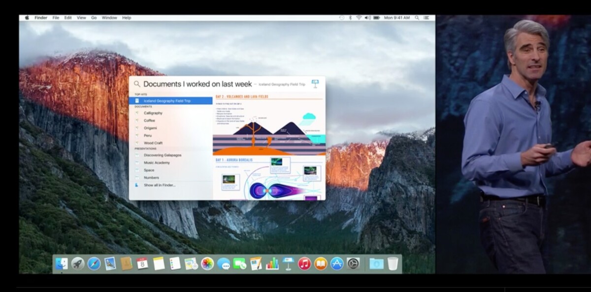 Spotlight and Finder now let you search using natural language