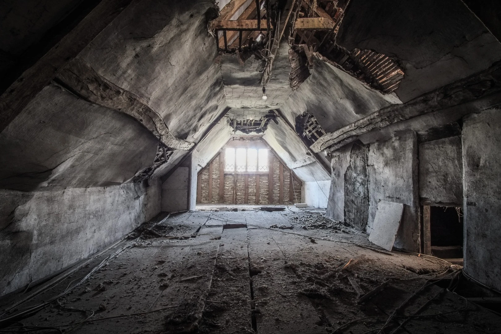 Shortlisted - Headstone Manor. "Inside the attic room of Headstone Manor. Headstone Manor is a 14th Century Grade 1 listed moated manor house in suburban London. It was the former London residence of the Archbishops of Canterbury and was a former possession of Henry VIII. It has been recently restored from almost total dereliction by a Heritage Lottery Fund grant into a thriving small museum."