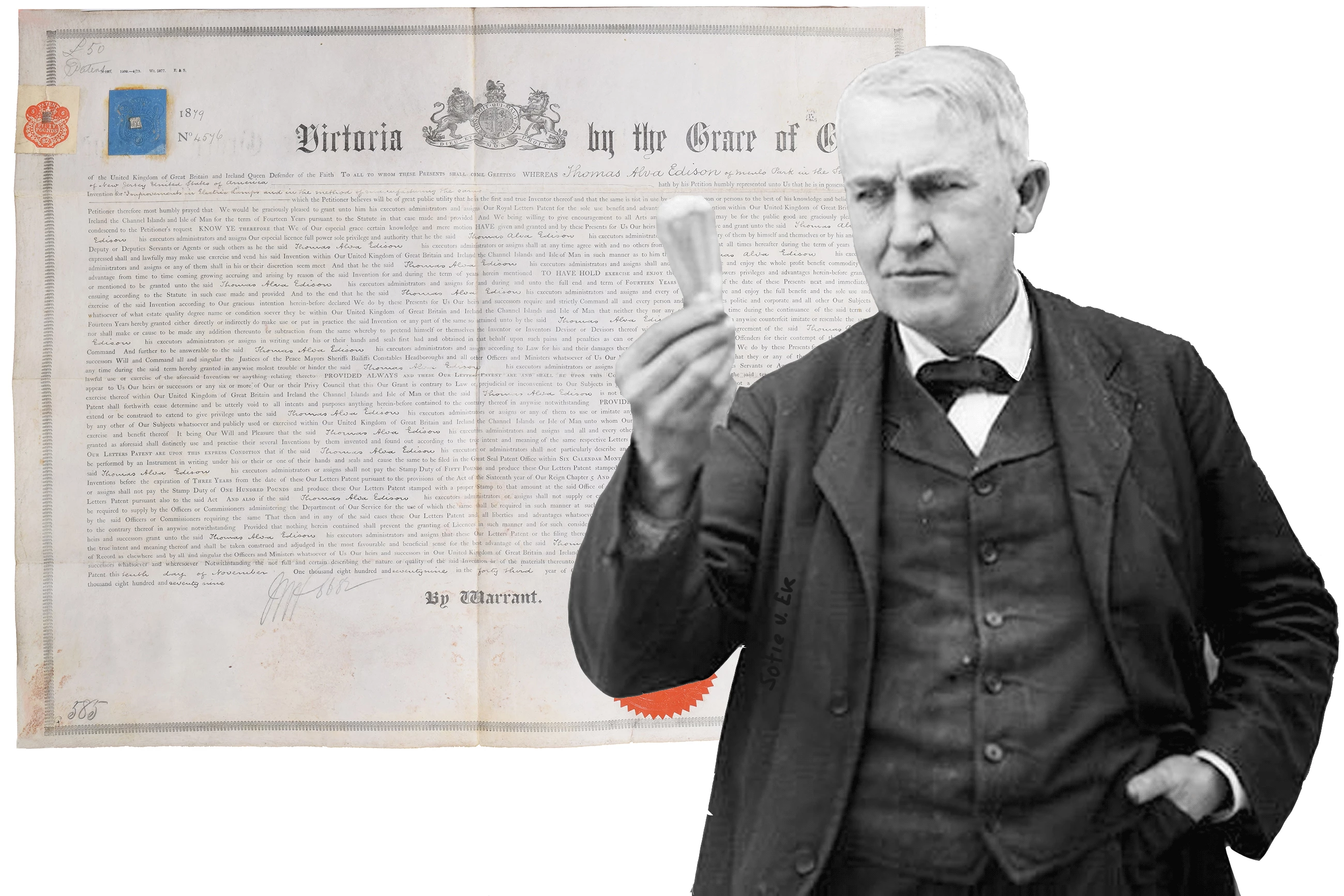 This important collection of patents appears to have been the European patent archive of the original Edison-Swan Company, the company formed by Thomas Edison and Joseph Swan that successfully commercialized the electric light