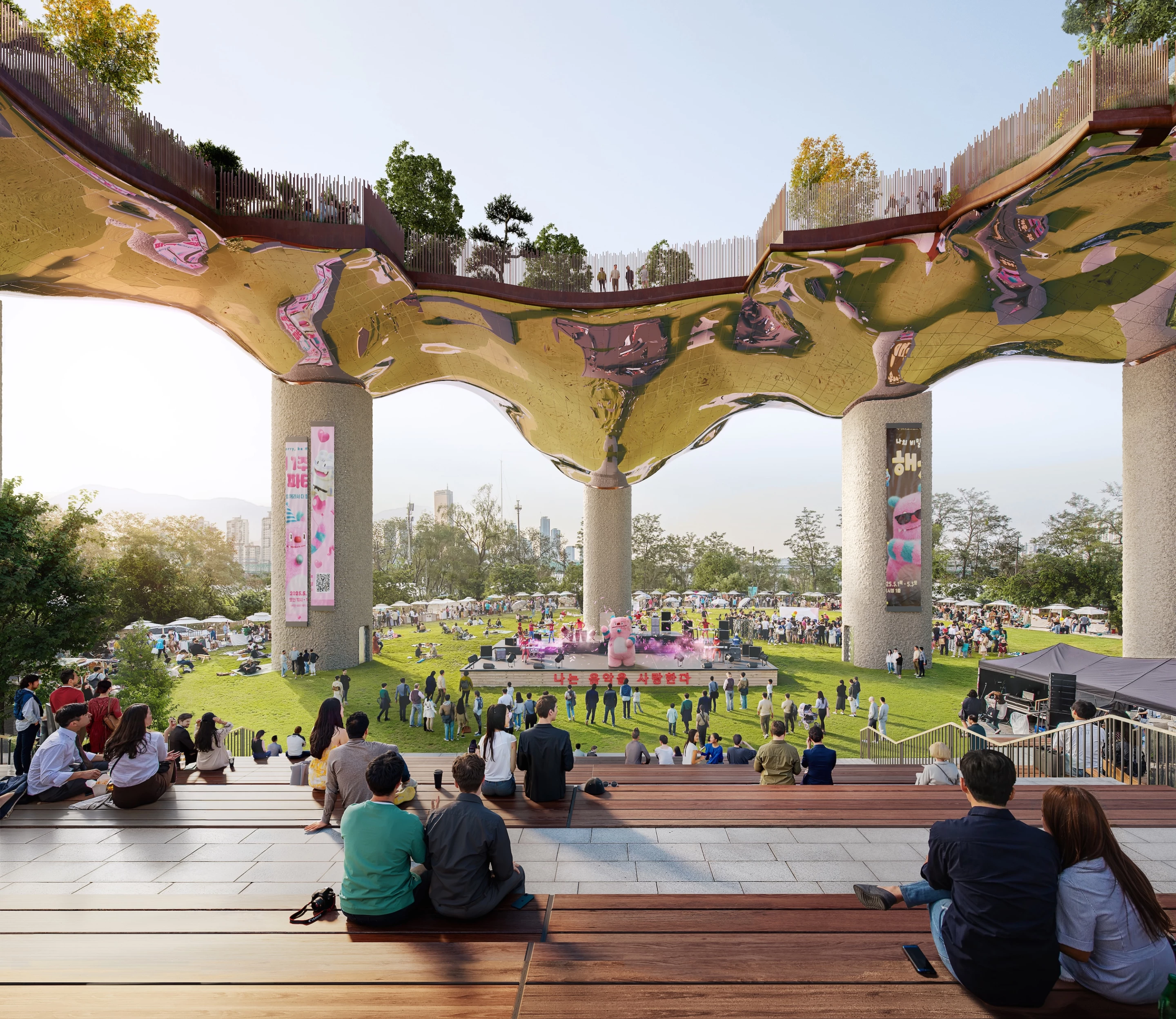 Soundscape will include gathering areas, concert halls, an art center, and more