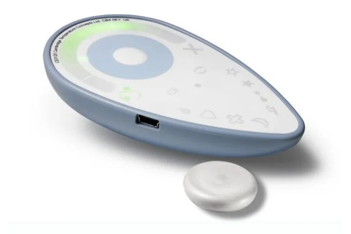 The DuoFertility system discreetly monitors body temperature for subtle changes related to ovulation and helps users plan the best time for a romantic evening
