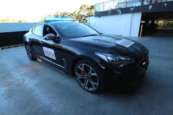 The system has been installed in a Kia Stinger, which is already used by Australian police forces