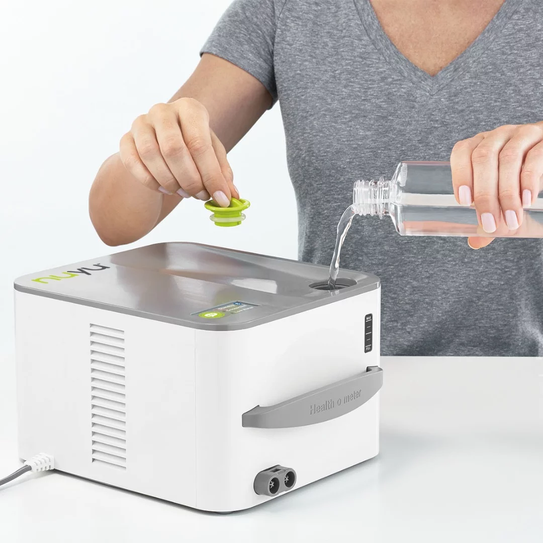 The nuyu Sleep System uses water for the heating and cooling of the pad