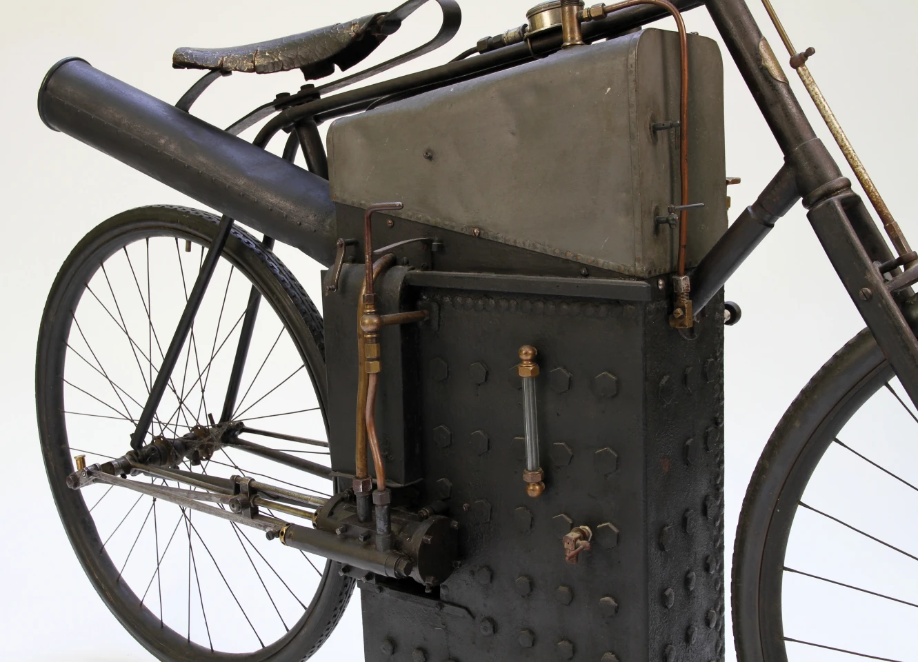 The 1894 Roper Steam Motorcycle to be sold (Pic- Paul Eddy)