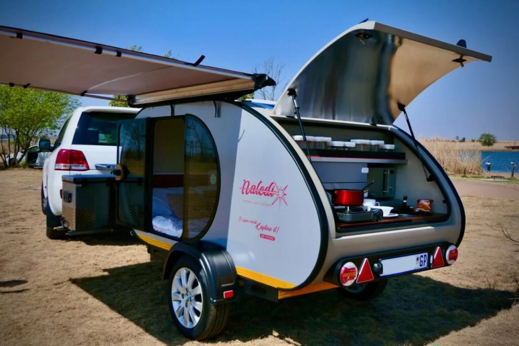 The kitchen comes fully stocked for on- and off-grid cooking