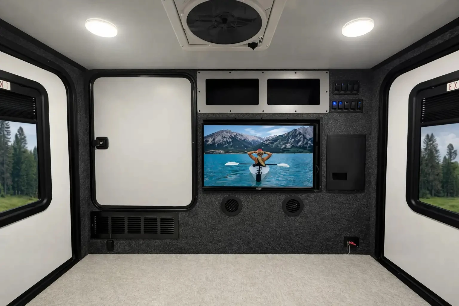 Encore Shower Rv Encore ROG 12RK-FB teardrop camper with pop-up wet bathroom tent