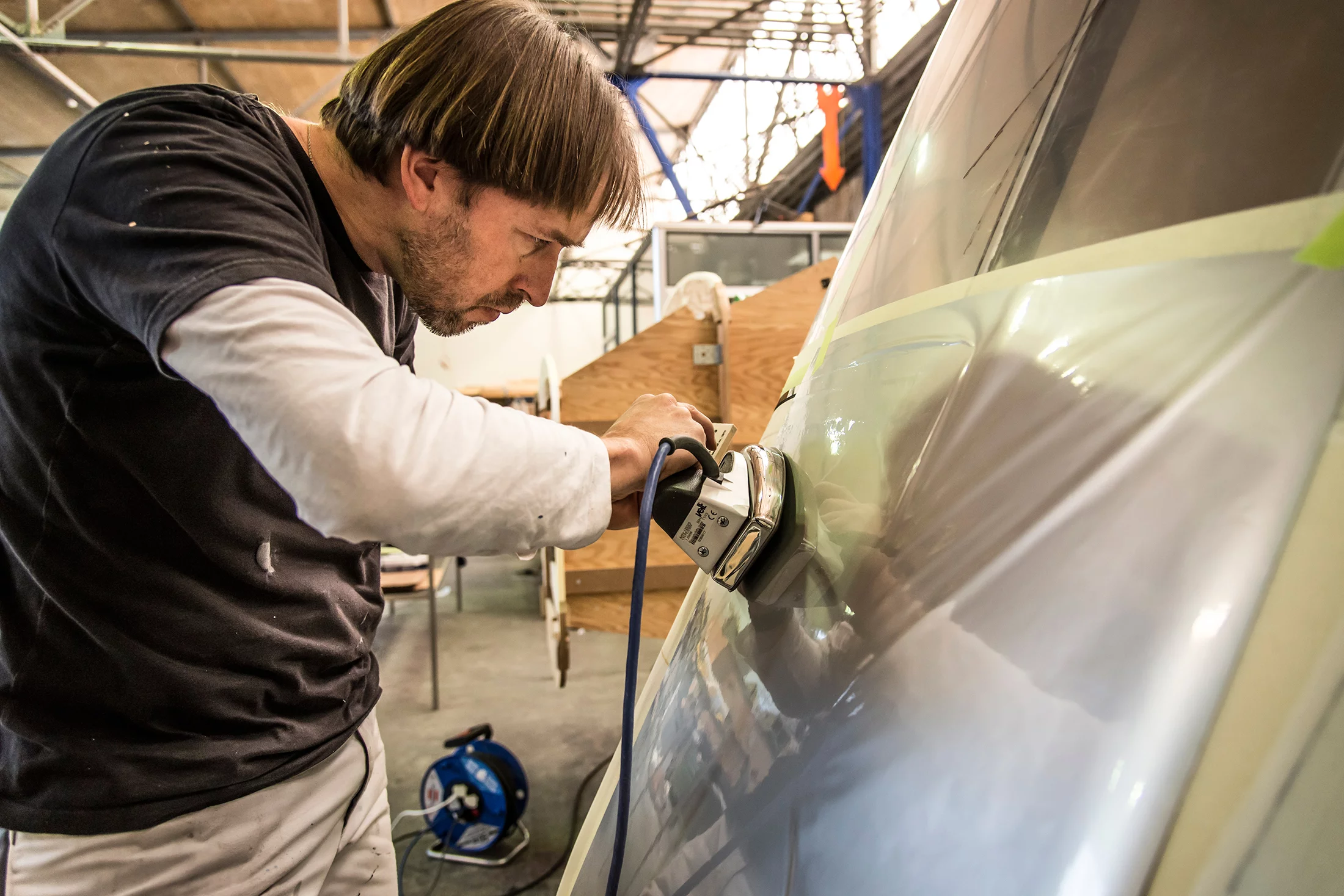 Heat sealing the composite fabric on the wings
