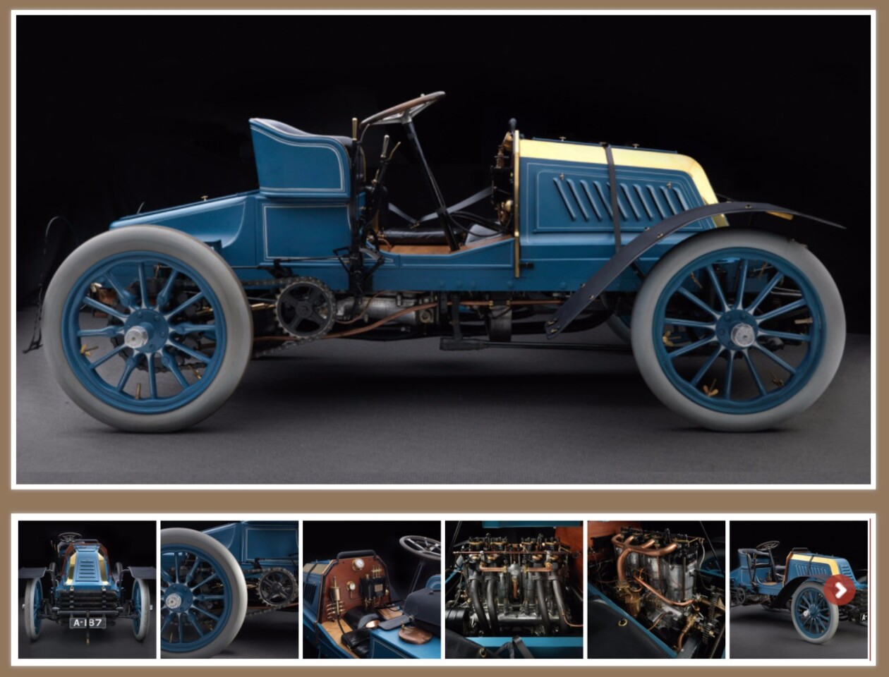 With wins in the 1901 Paris-Bordeaux and 1901 Paris-Berlin great races, the Mors Type Z was the fastest road car in the world by the later months of 1902. The above image comes of a Revs Institute article on the car and there are some awesome detail shots of a fully restored 1902 Mors Type Z. The car set numerous speed records too.