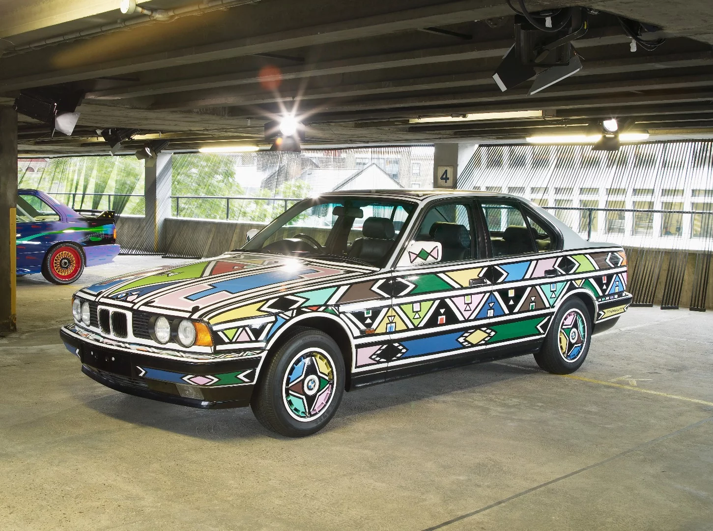 This BMW 525i was designed by Esther Mahlangu in 1991
