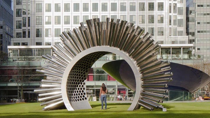 The Aeolus on display in Canary Wharf, London (Photo: Andy Spain)