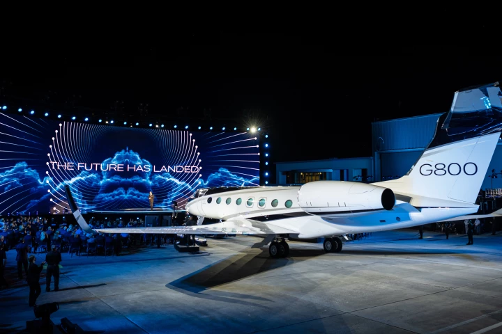 The G800 at the Gulstream presentation