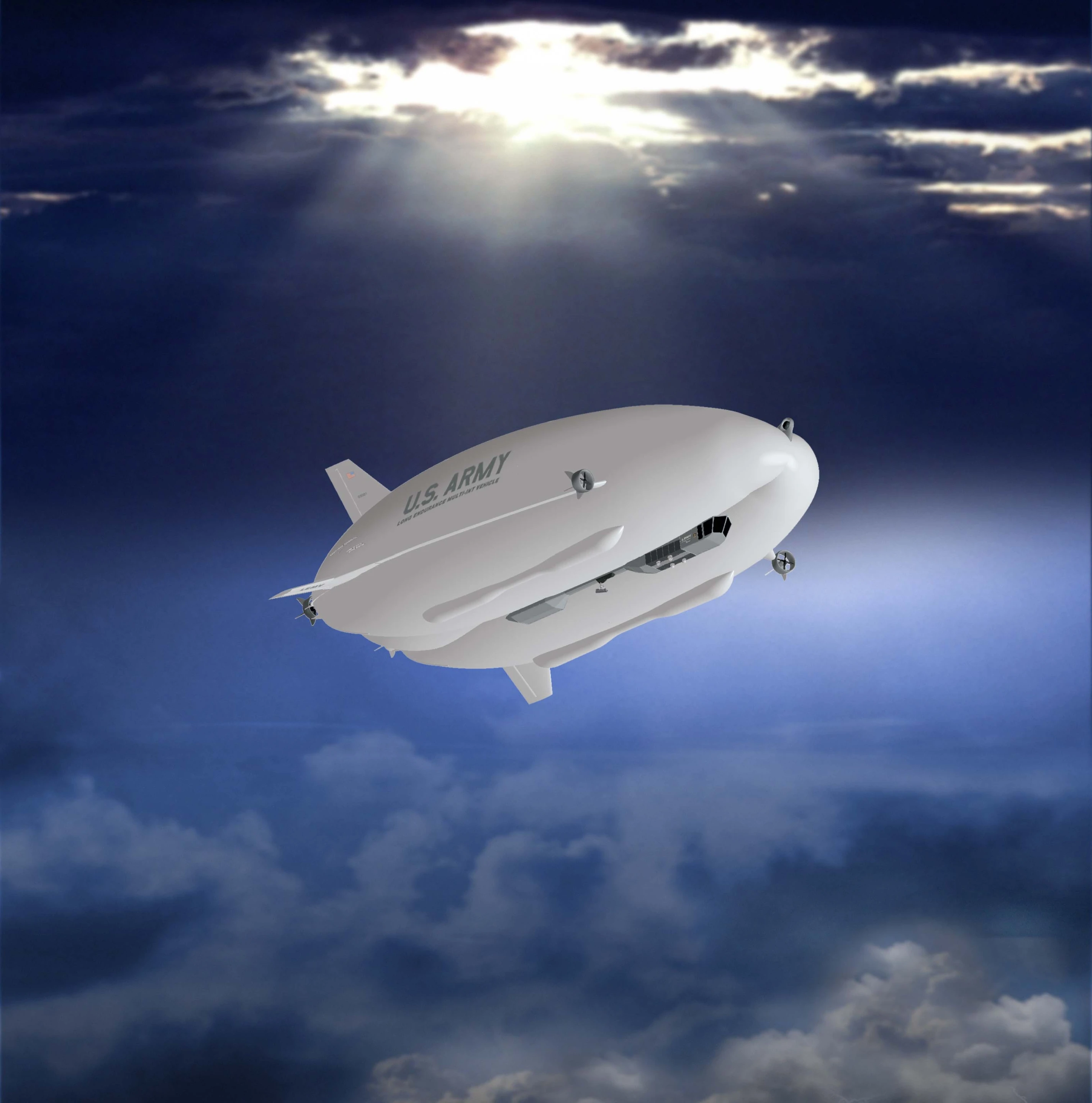 Artist's concept of the Northrop Grumman LEMV airship (Image: Northrop Grumman)