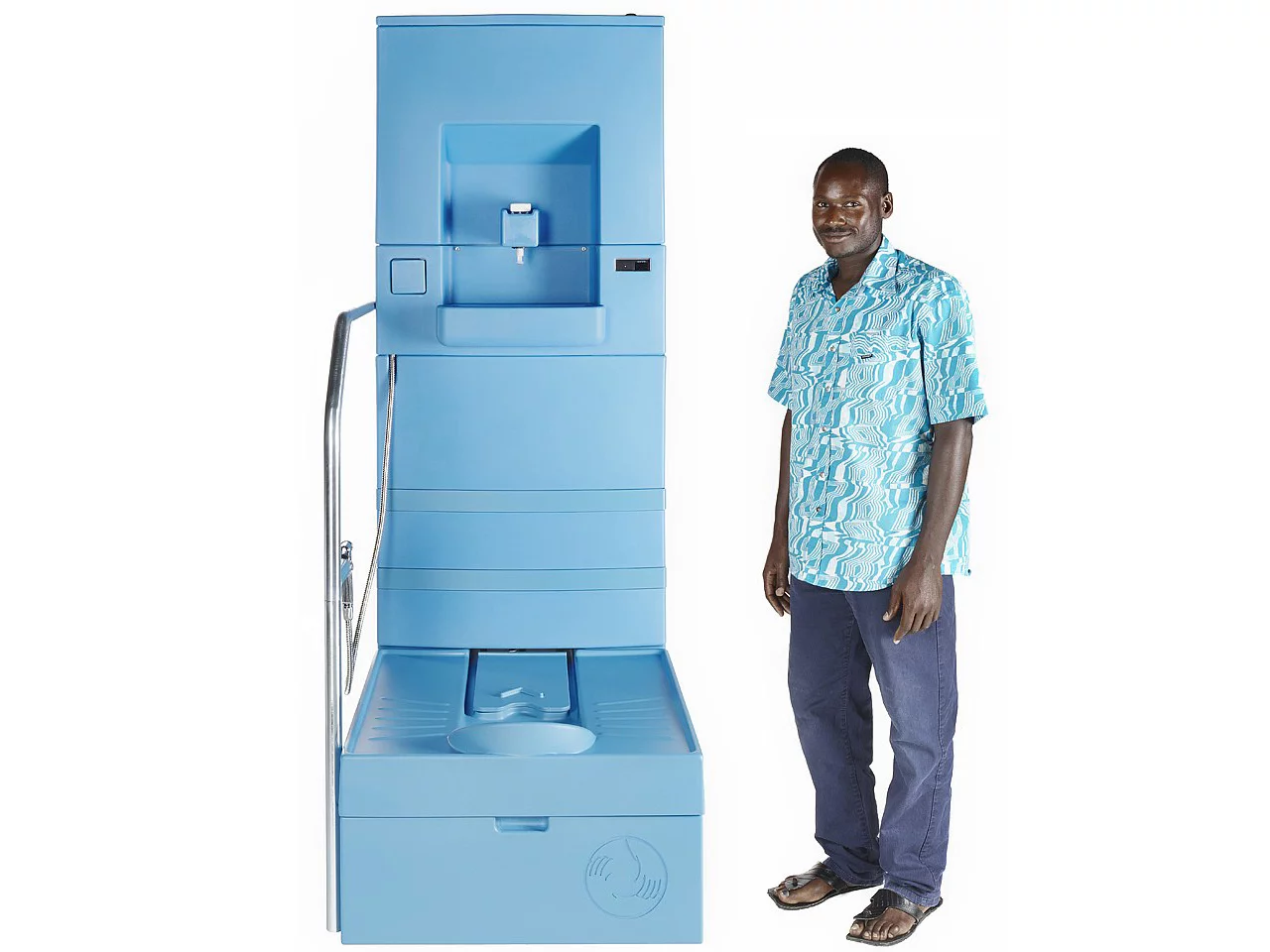 The closed-system Blue Diversion toilet is designed for off-grid use