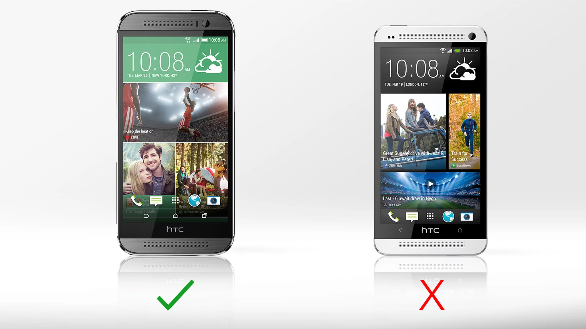 The One M8's camera has a feature called UFocus, that simulates a narrow depth-of-field on a professional-grade camera