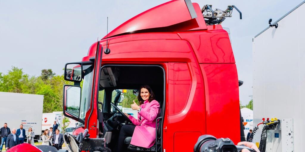 Germany inaugurated its first eHighway, along a section of the Autobahn, on Tuesday