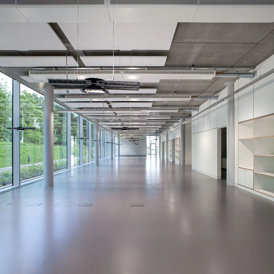Naturally, lighting throughout D9 is provided by Dyson