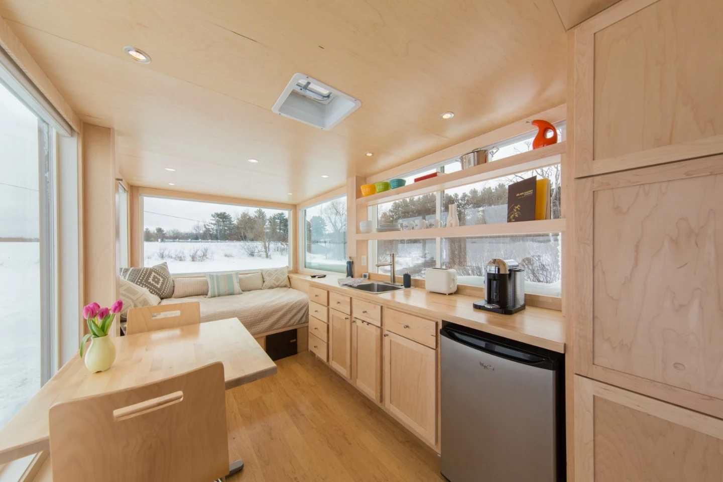 Shot of the kitchen area