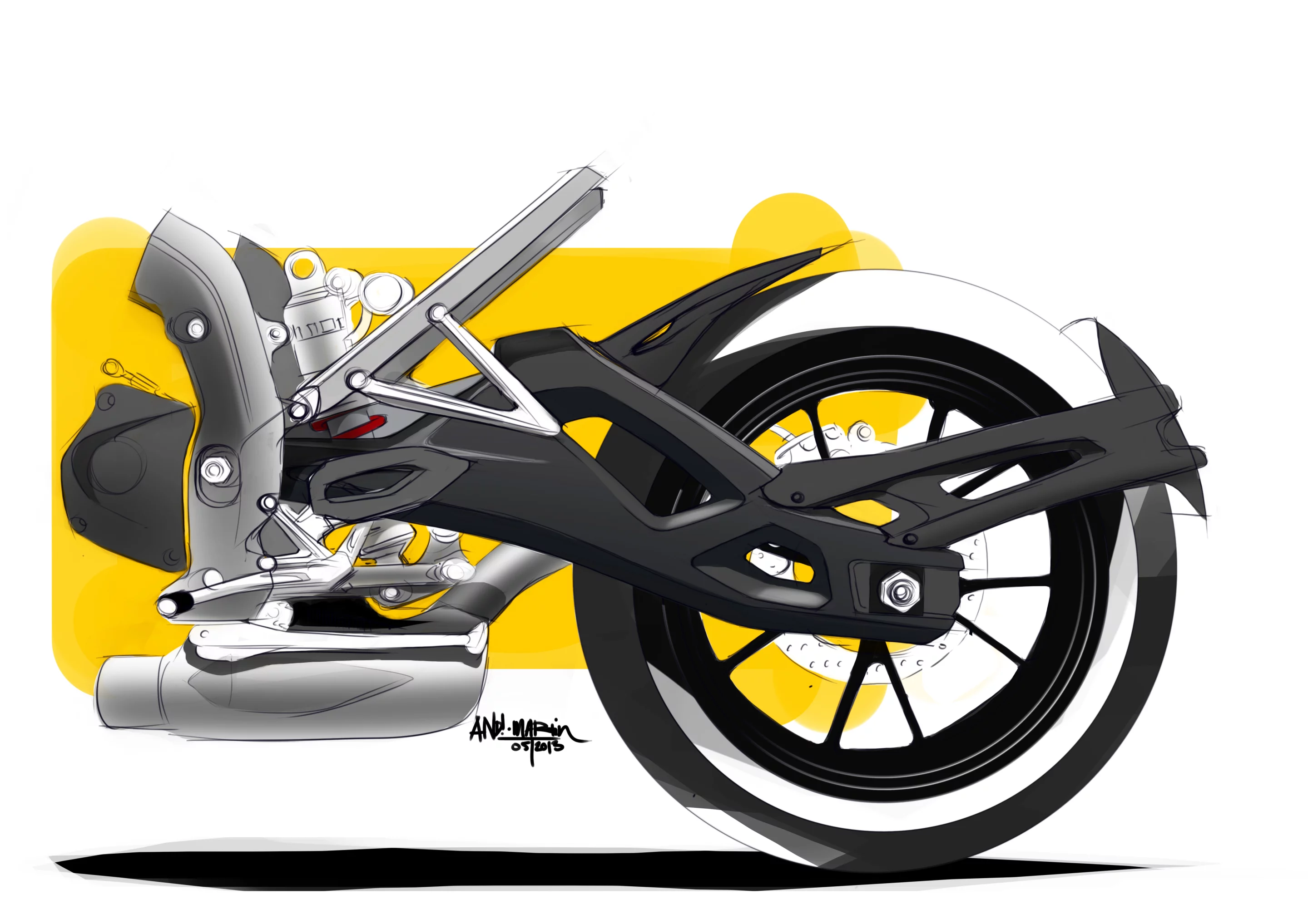 BMW's S1000XR: design sketch
