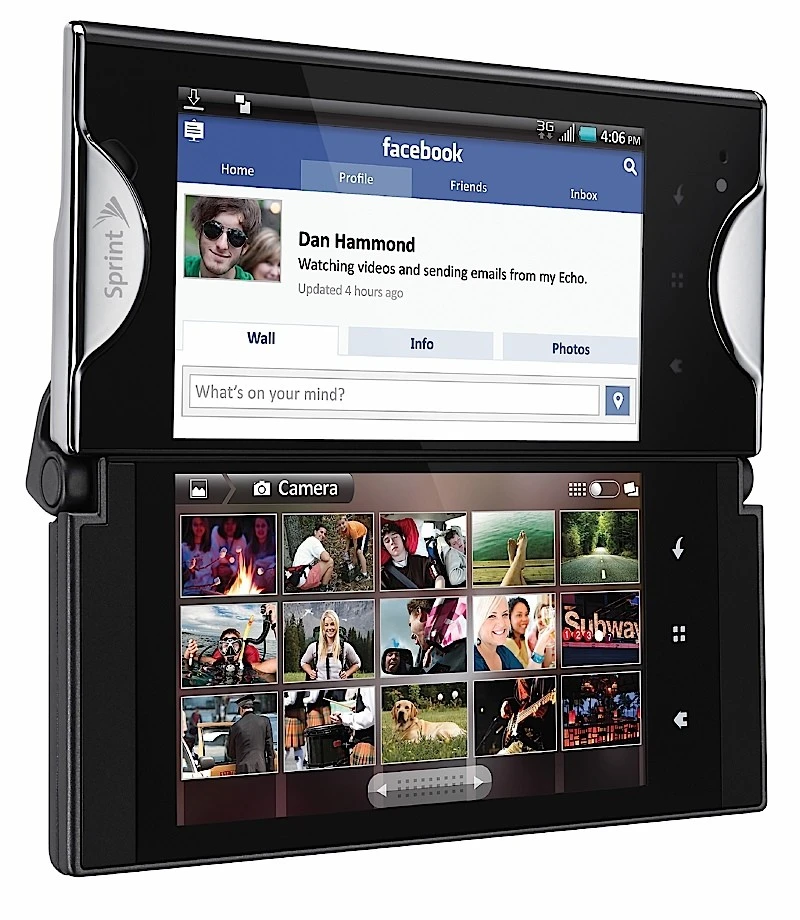 The Kyocera Echo in Simul-Task Mode