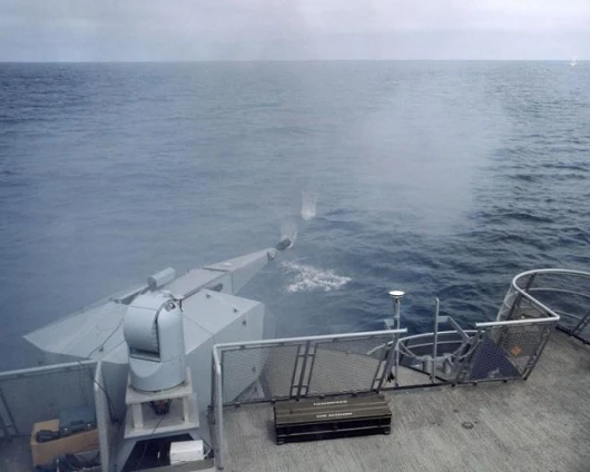 Lockheed martin's Millenium Gun under testing