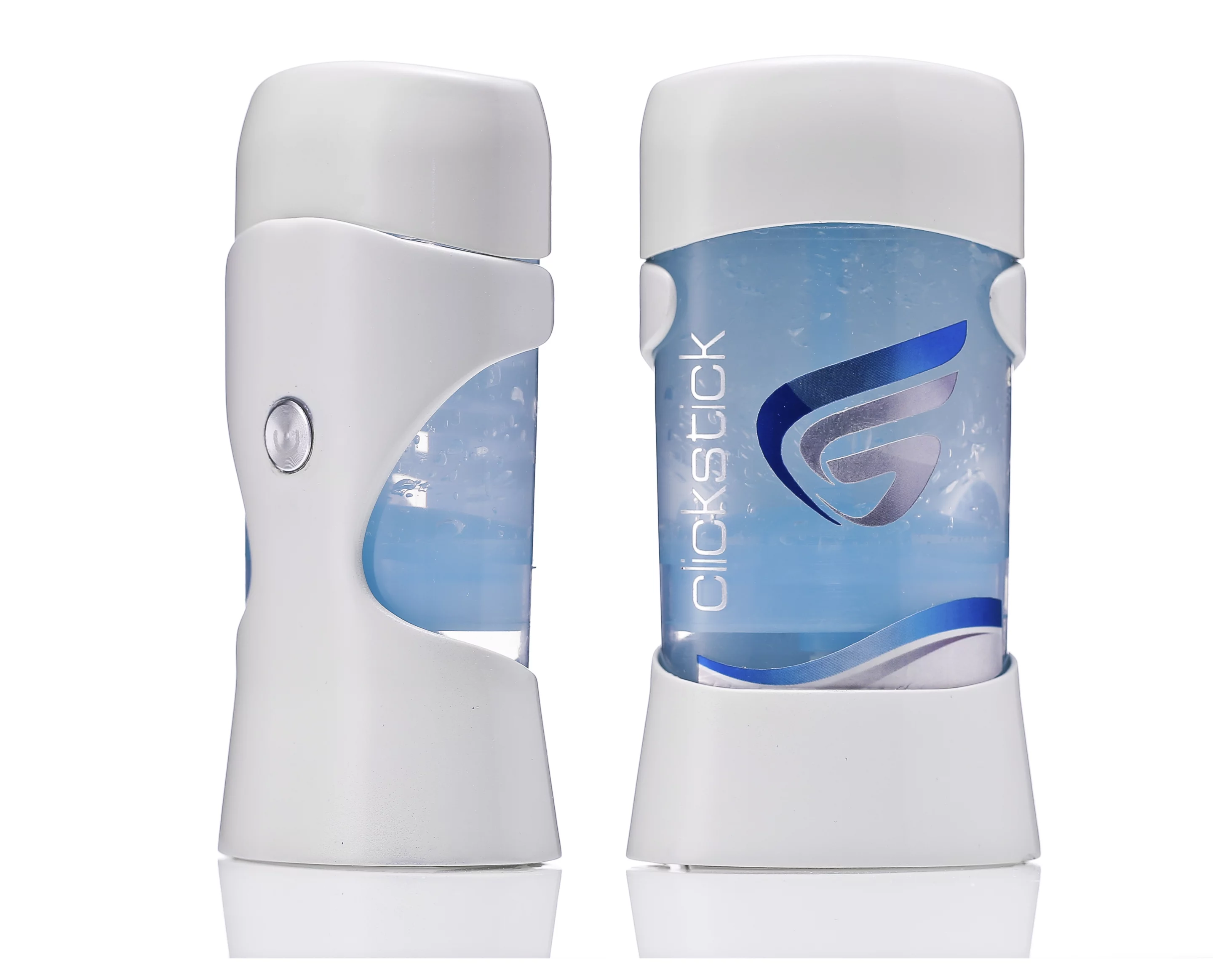 When the dispenser runs dry, you fill it up again with pouches of your preferred deodorant or, at a reduced price, ClickStick's own