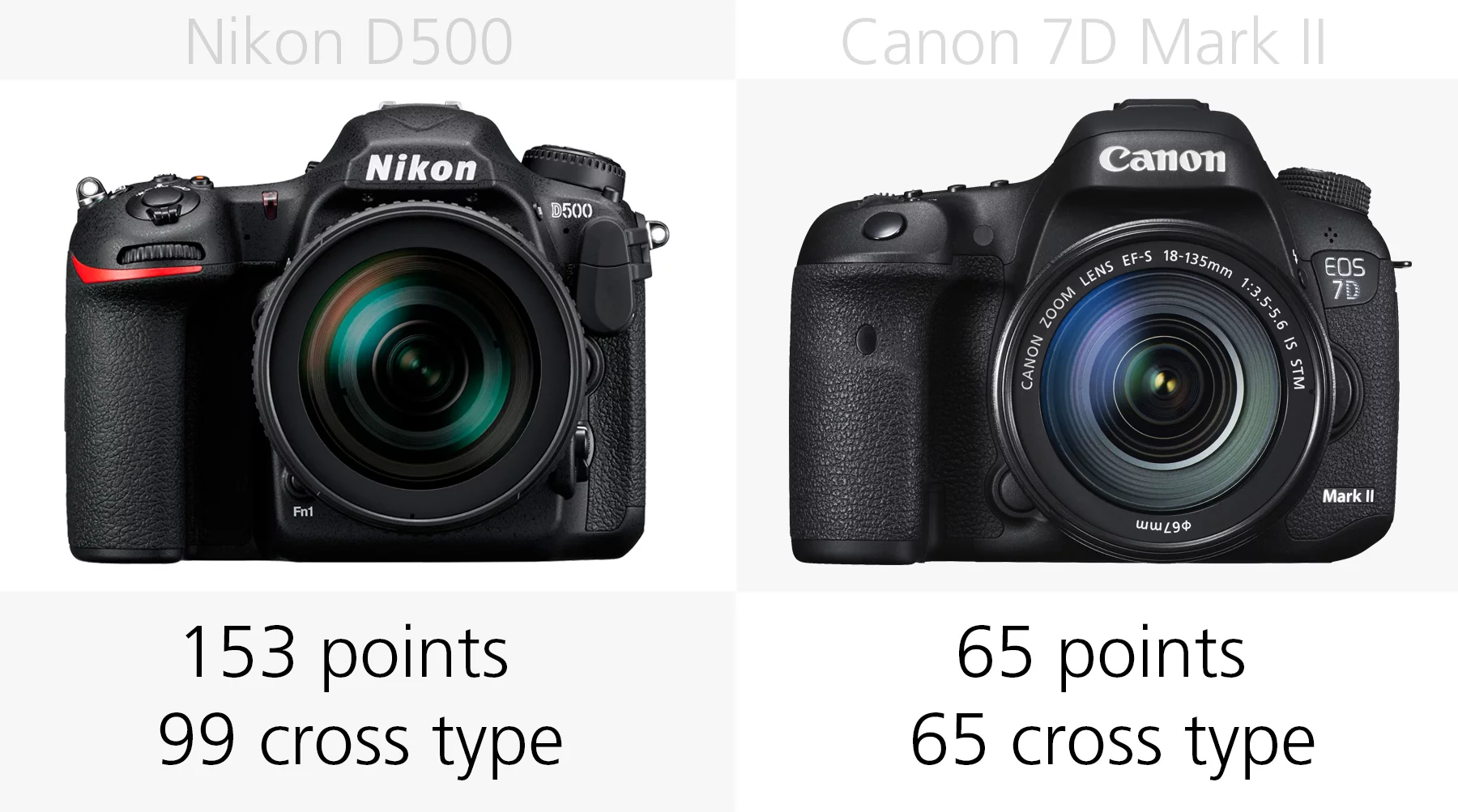 Autofocus comparison of the Nikon D500 and Canon 7D Mark II