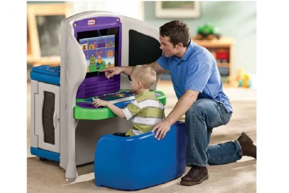 The Young Explorer workstation by Little Tikes is designed for inquiring minds and little fingers