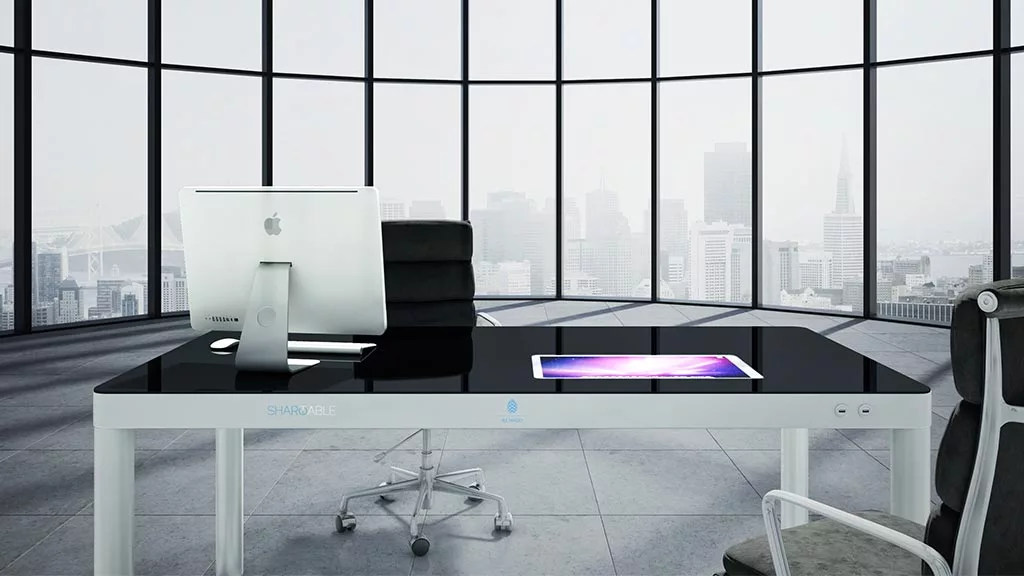Sharetable in an executive-style office