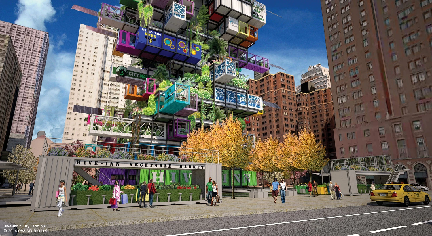 Shipping containers can be easily moved around as required
