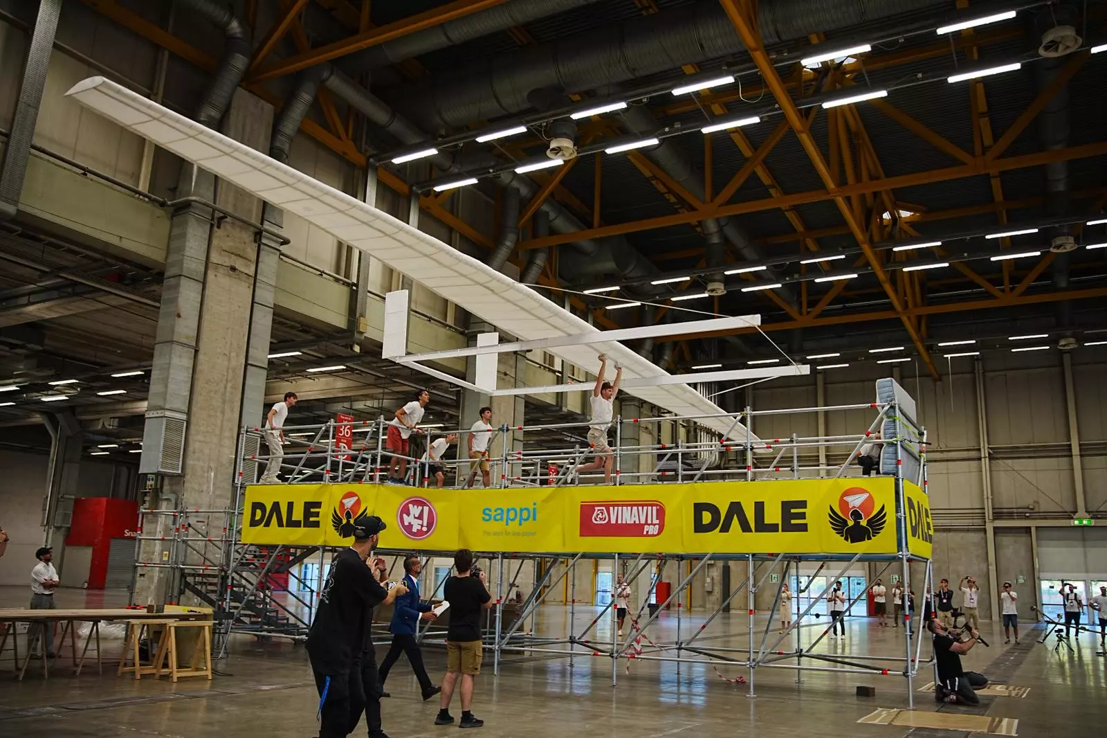 The ICARUS team prepares for launch at the hands of a single student at BolognaFiere