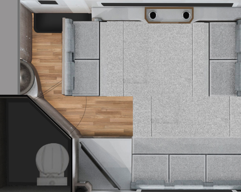 Nighttime floor plan
